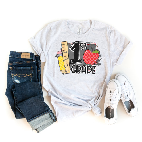 1st Grade Chalkboard Tee