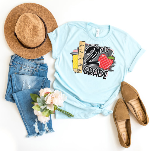 2nd Grade Chalkboard Tee 2nd Grade Chalkboard Tee