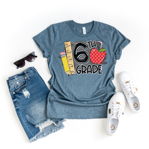 6th Grade Chalkboard Tee