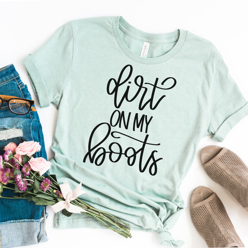 Dirt On My Boots Tee Black Ink