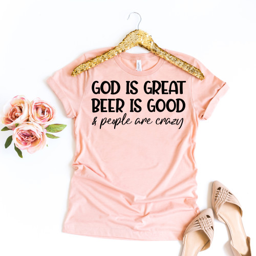 God Is Great Tee Black Ink