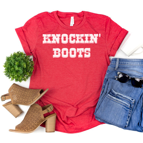 Knockin' Boots Tee White Ink