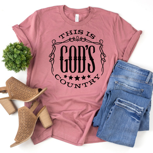 This Is God's Country Tee Black Ink