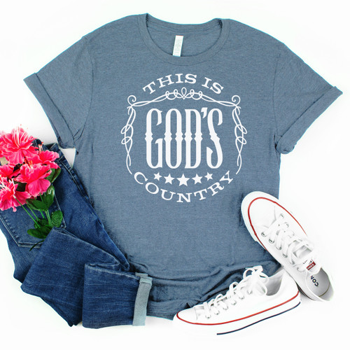 This Is God's Country Tee White Ink