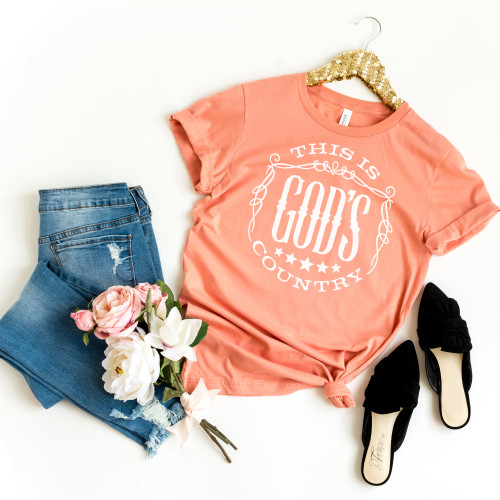 This Is God's Country Tee White Ink