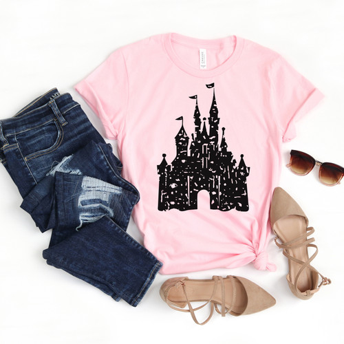Grunge Castle Tee Black Ink
