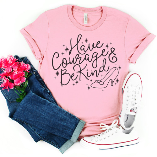 Have Courage And Be Kind Tee Black Ink