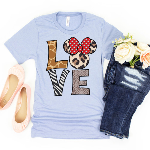 Animal Print Love Tee