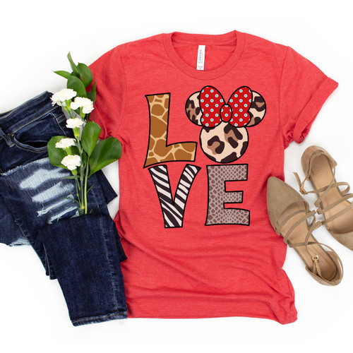 Animal Print Love Tee