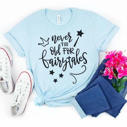 Never Too Old For Fairytales Tee Black Ink Never Too Old For Fairytales Tee Black Ink