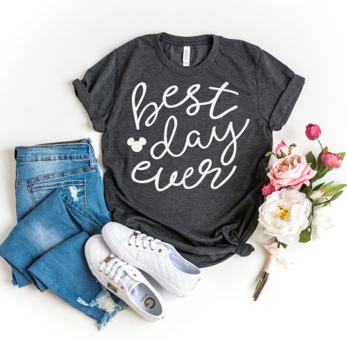 Best Day Ever Tee White Ink Best Day Ever Tee White Ink