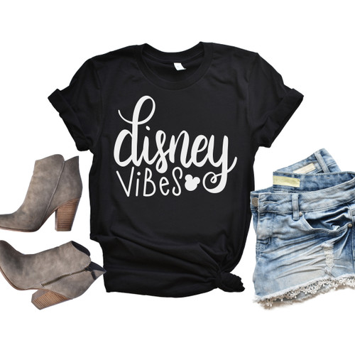 Disney Vibes Tee White Ink