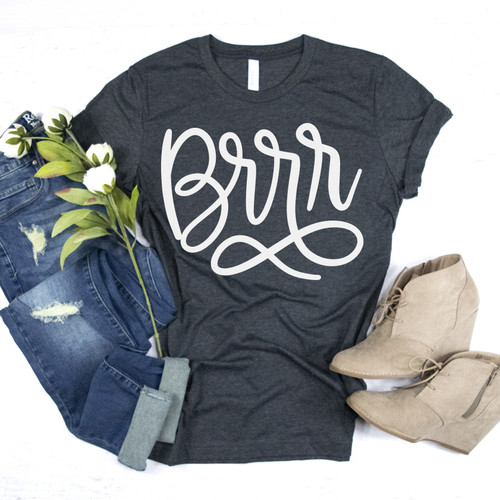 Brrr Tee White Ink