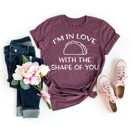 I'm In Love With The Shape Of You Tee White Ink I'm In Love With The Shape Of You Tee White Ink