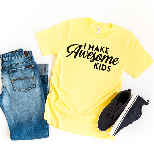 I Make Awesome Kids Tee Black Ink