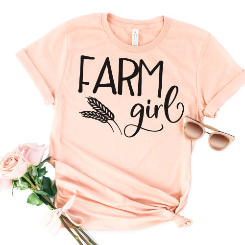 Farm Girl Tee Black Ink
