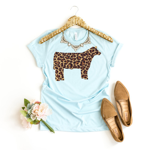 Leopard Print Steer Tee