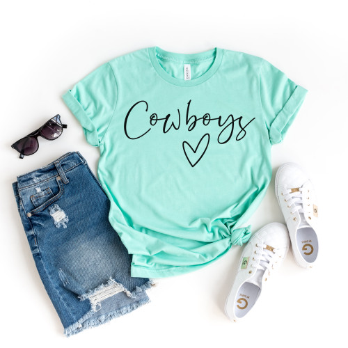 Cursive Cowboys Tee Black Ink Cursive Cowboys Tee Black Ink