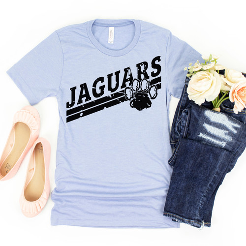 Distressed Jaguars Tee Black Ink