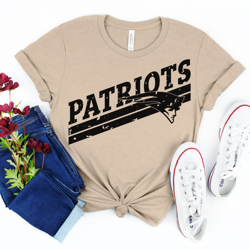 Distressed Patriots Tee Black Ink