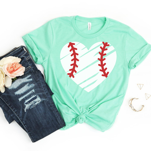 Baseball Heart Tee