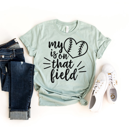 My Heart Is On That Field Tee Black Ink My Heart Is On That Field Tee Black Ink