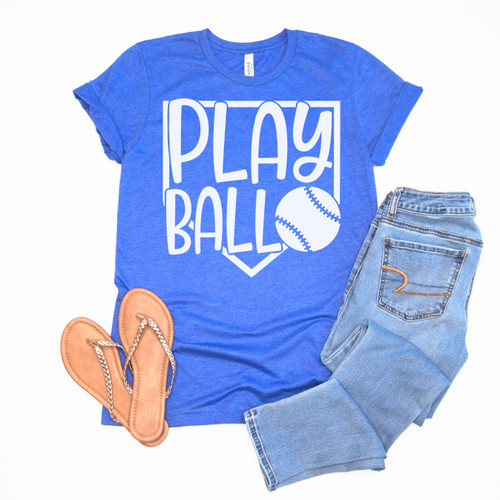 Play Ball Tee White Ink