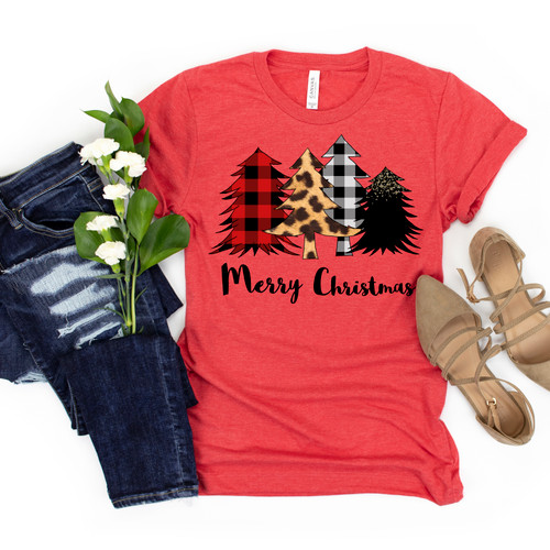 Merry Christmas Trees Tee 