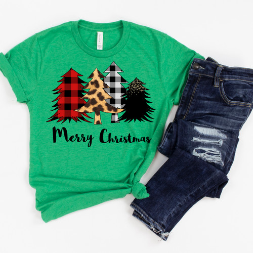 Merry Christmas Trees Tee 