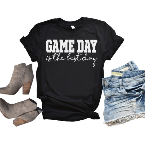 Game Day Is The Best Day Tee White Ink