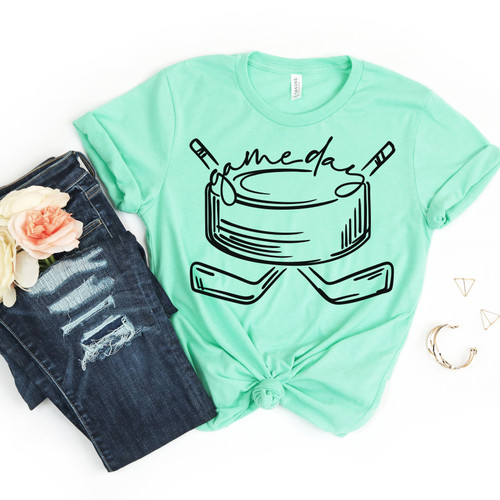 Hockey Game Day Tee Black Ink