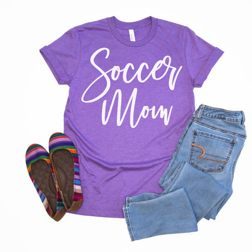 Soccer Mom Tee White Ink