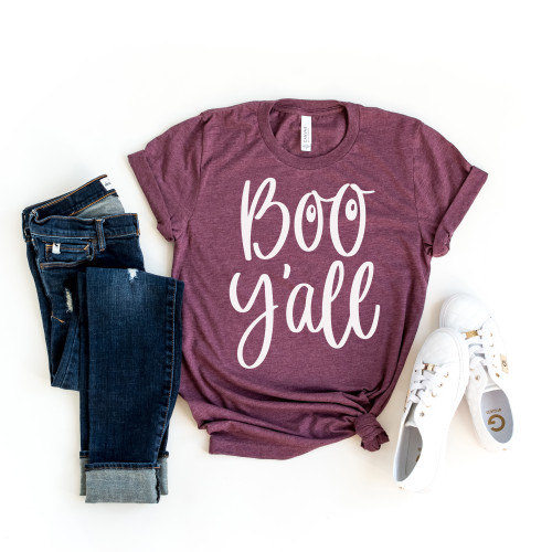 Boo Y'all Tee White Ink Boo Y'all Tee White Ink