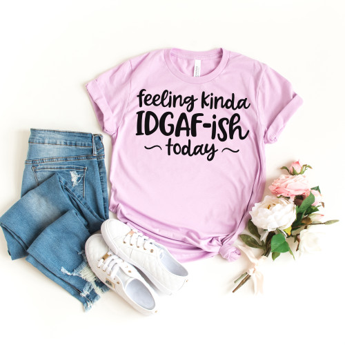 Feeling Kinda IDGAFish Today Tee Black Ink