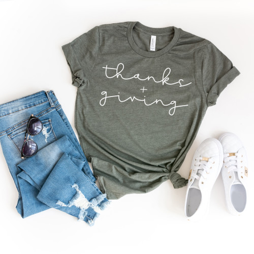 Thanks Giving Tee White Ink Thanks Giving Tee White Ink