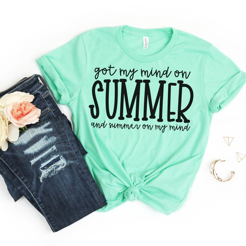 Summer On My Mind Tee Black Ink