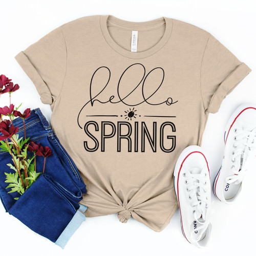 Hello Spring Tee Black Ink Hello Spring Tee Black Ink