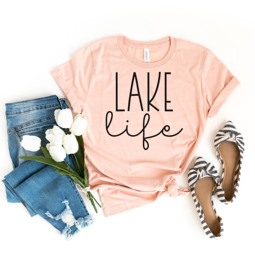 Lake Life Tee Black Ink