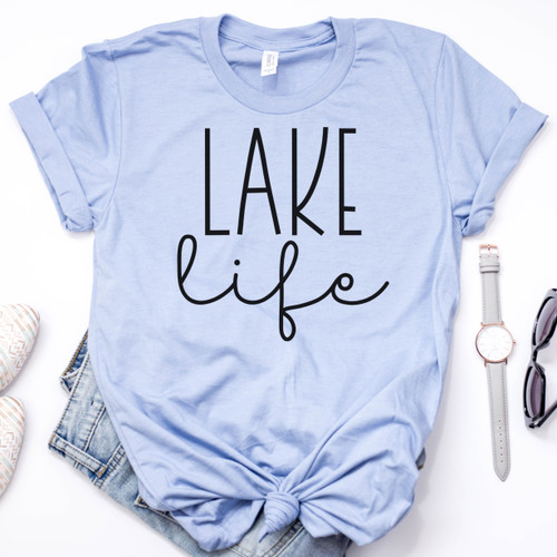 Lake Life Tee Black Ink