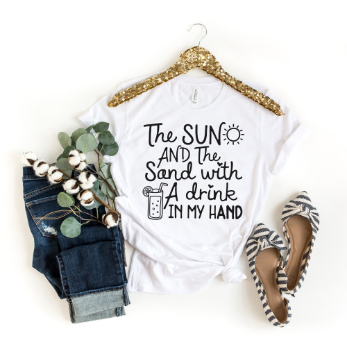 The Sun And The Sand Tee Black Ink The Sun And The Sand Tee Black Ink