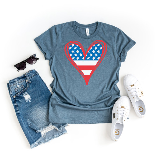 America Heart Tee 