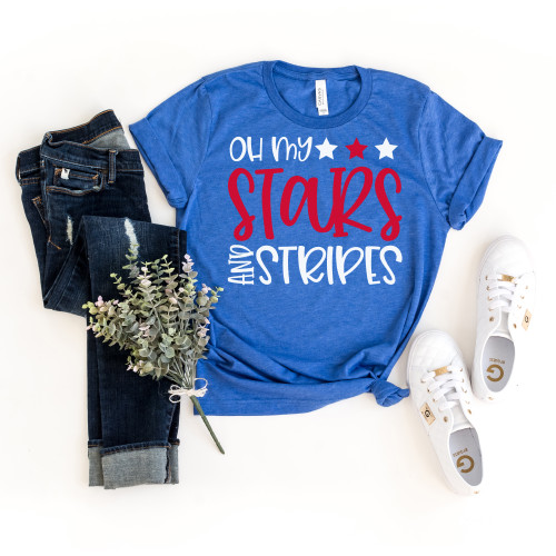 Oh My Stars And Stripes Tee