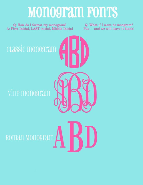 Large Solid Black Monogram Tee 