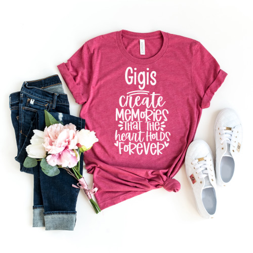 Custom Create Memories Tee White Ink