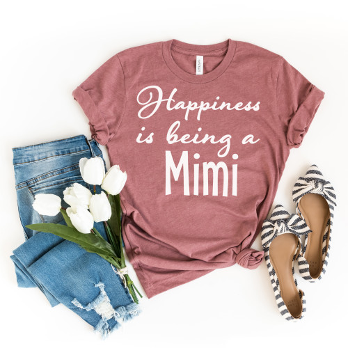 Custom Happiness Is Being A Tee White Ink