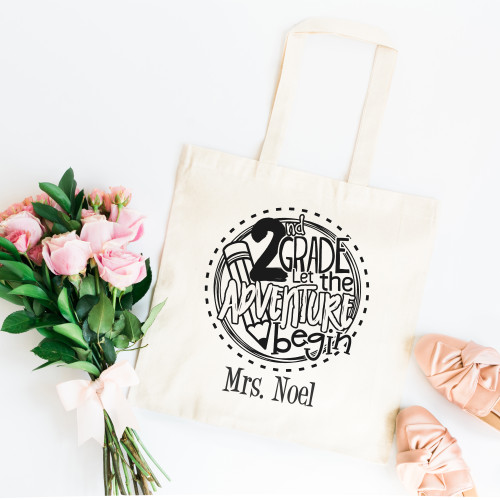 2nd Grade Let The Adventure Begin Teacher Tote Bag