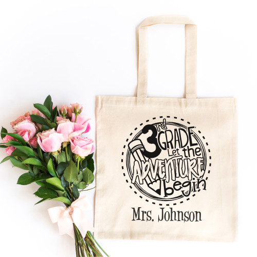 3rd Grade Let The Adventure Begin Teacher Tote Bag