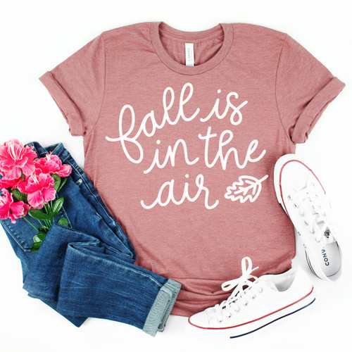 Fall Is In The Air Tee White Ink