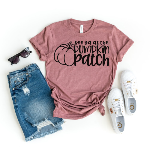 See Ya At The Pumpkin Patch Tee Black Ink