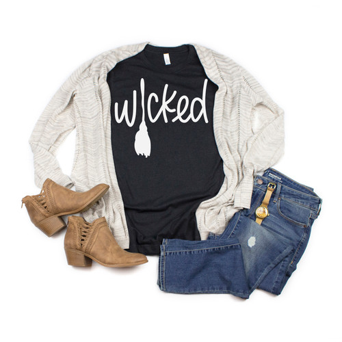 Wicked Tee White Ink 